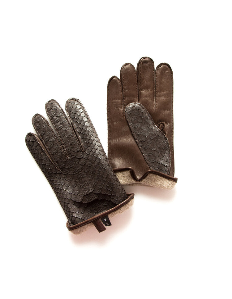 Men's Python Leather Dress Glove