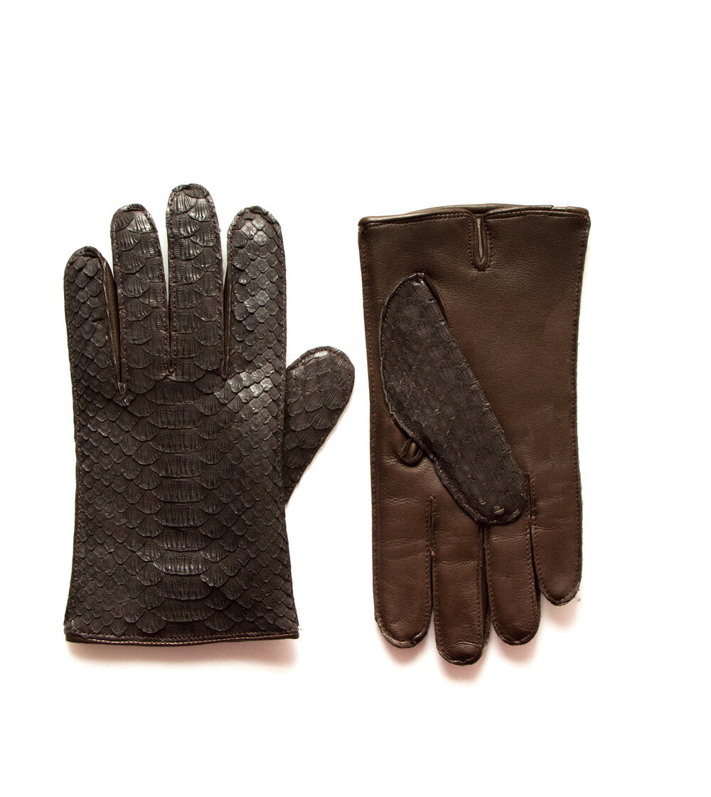 Men's Python Leather Dress Glove