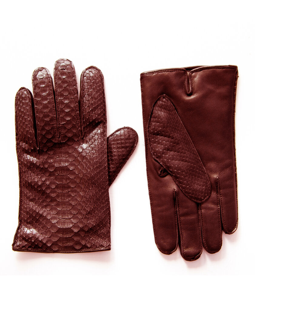 Men's Python Leather Dress Glove