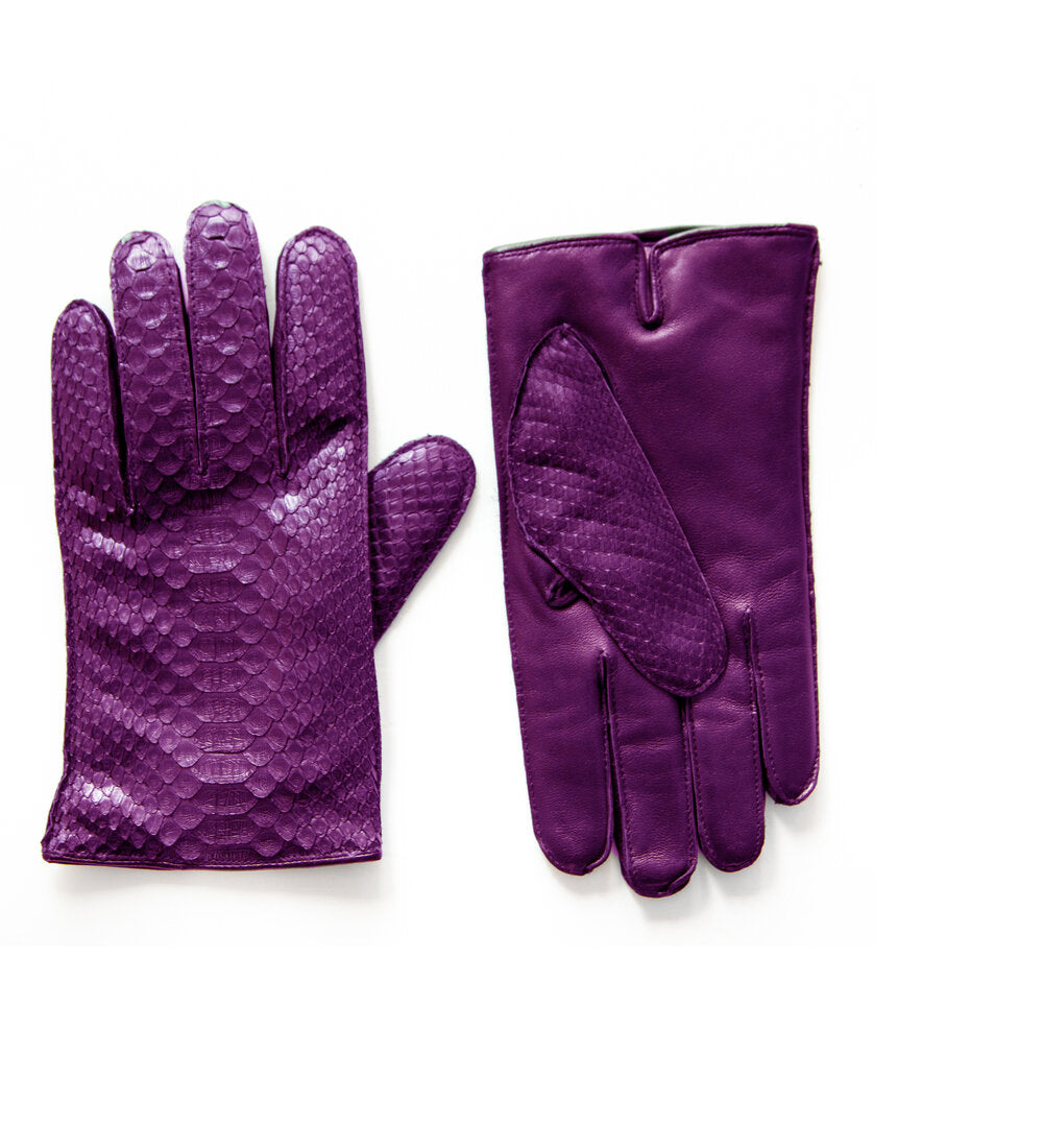 Men's Python Leather Dress Glove