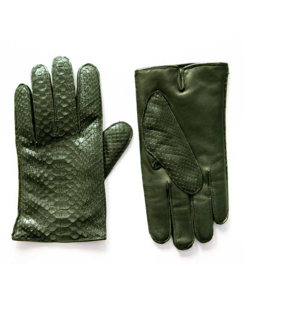 Men's Python Leather Dress Glove