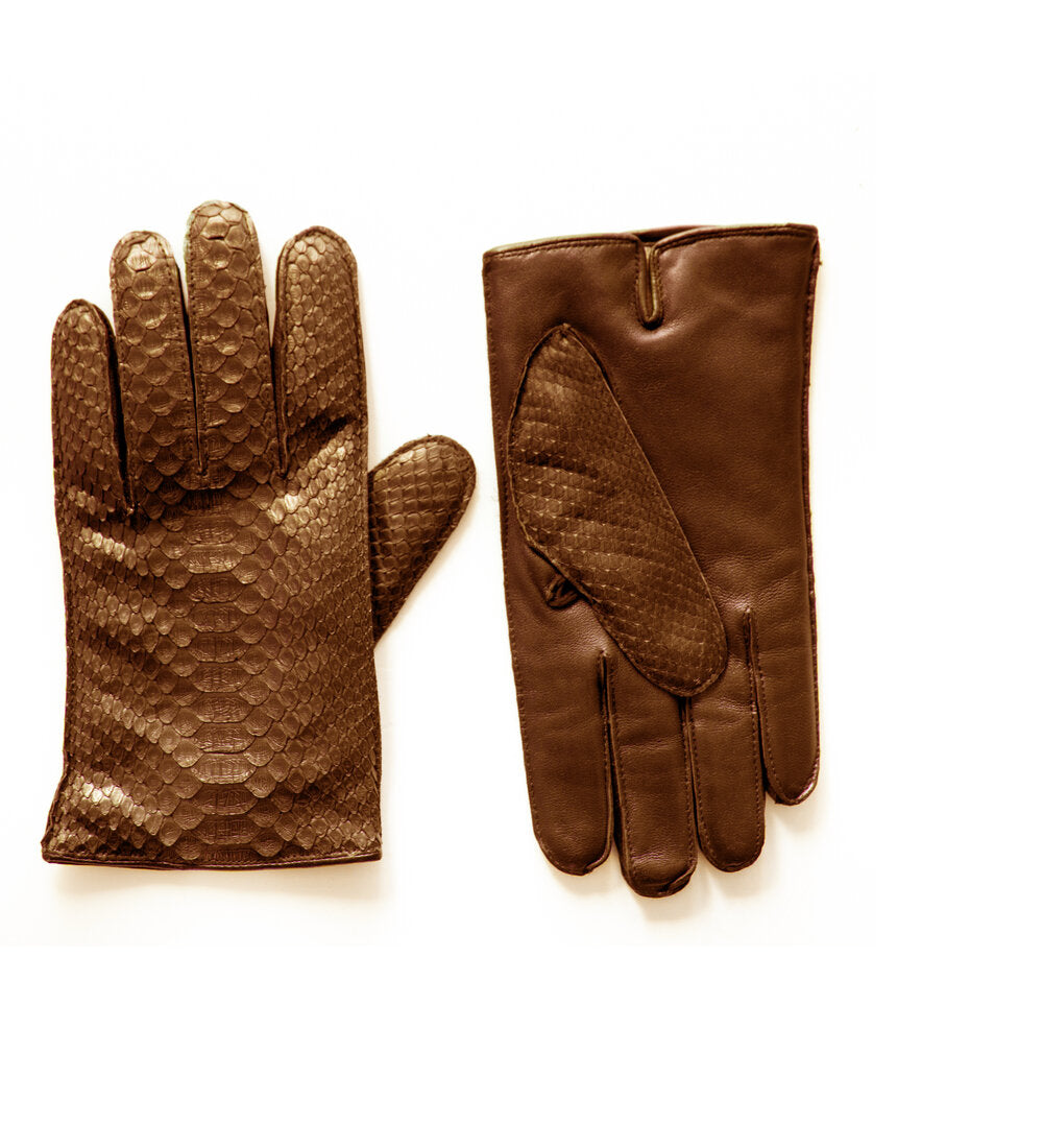 Men's Python Leather Dress Glove