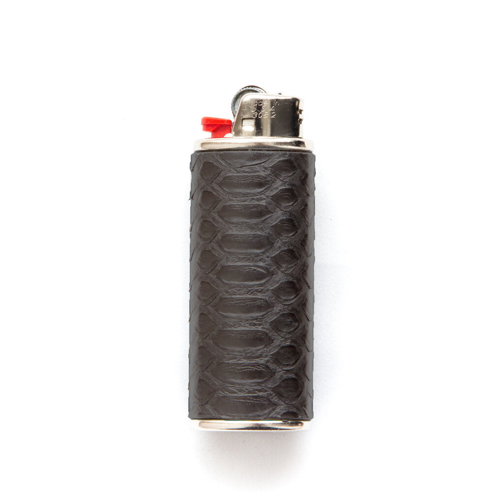 Python Leather Lighter Case