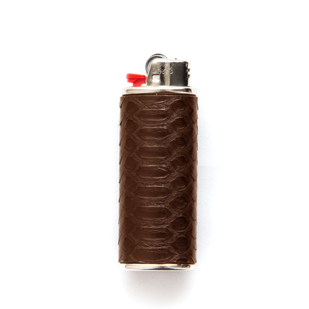 Python Leather Lighter Case