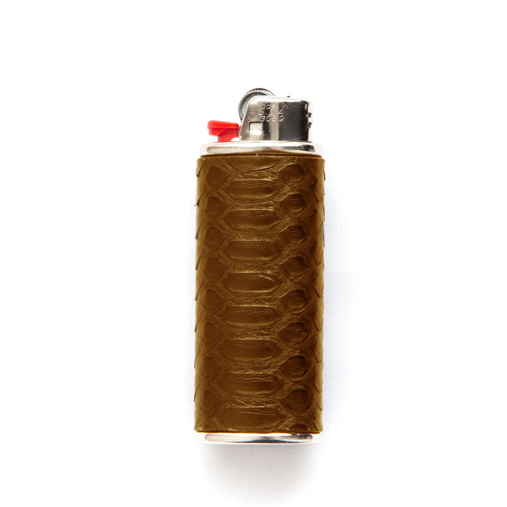 Python Leather Lighter Case