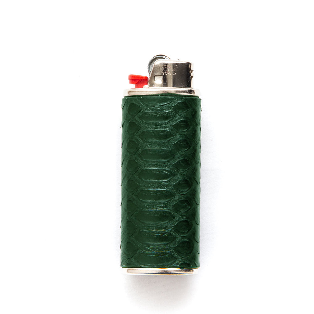 Python Leather Lighter Case