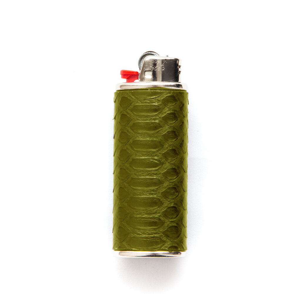 Python Leather Lighter Case