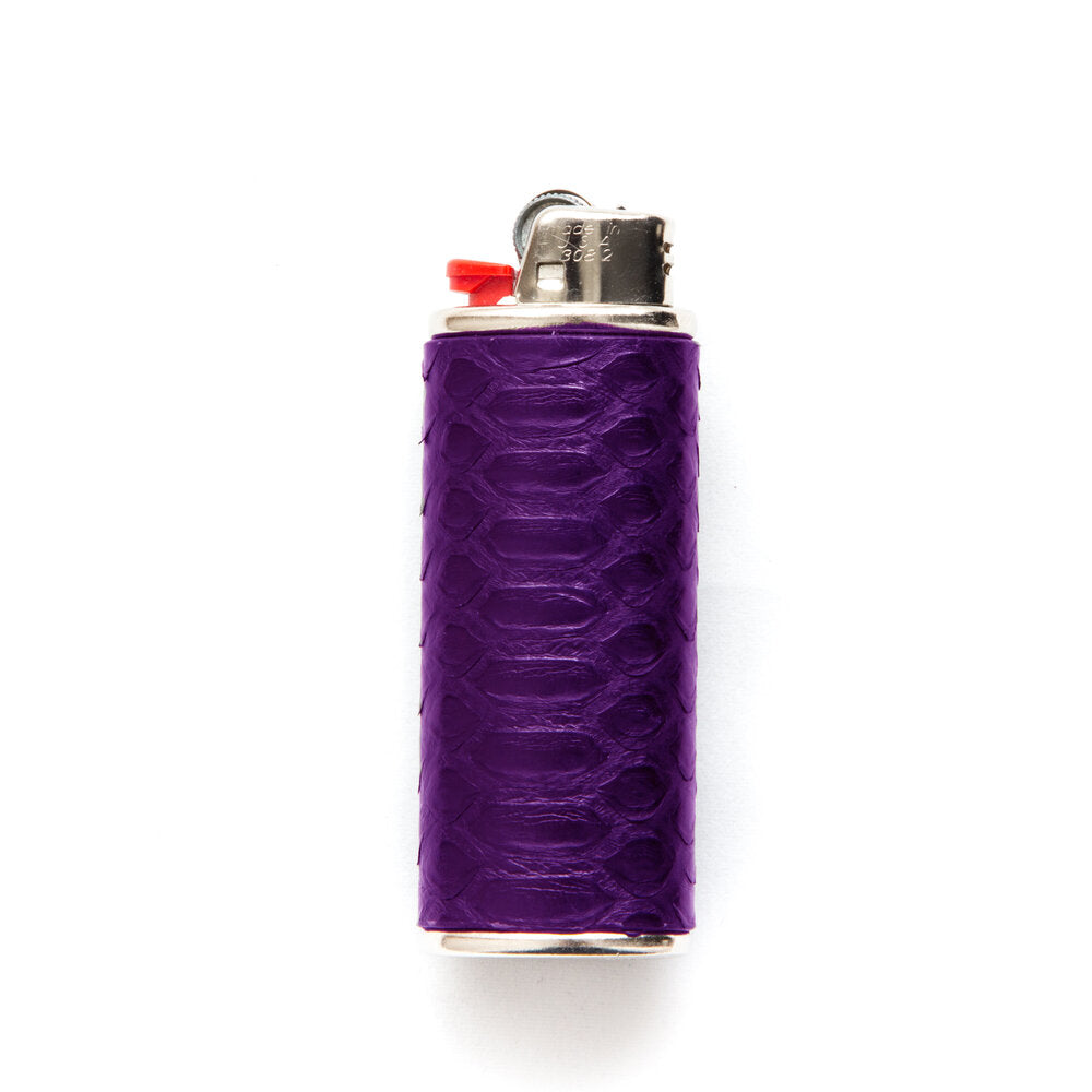 Python Leather Lighter Case